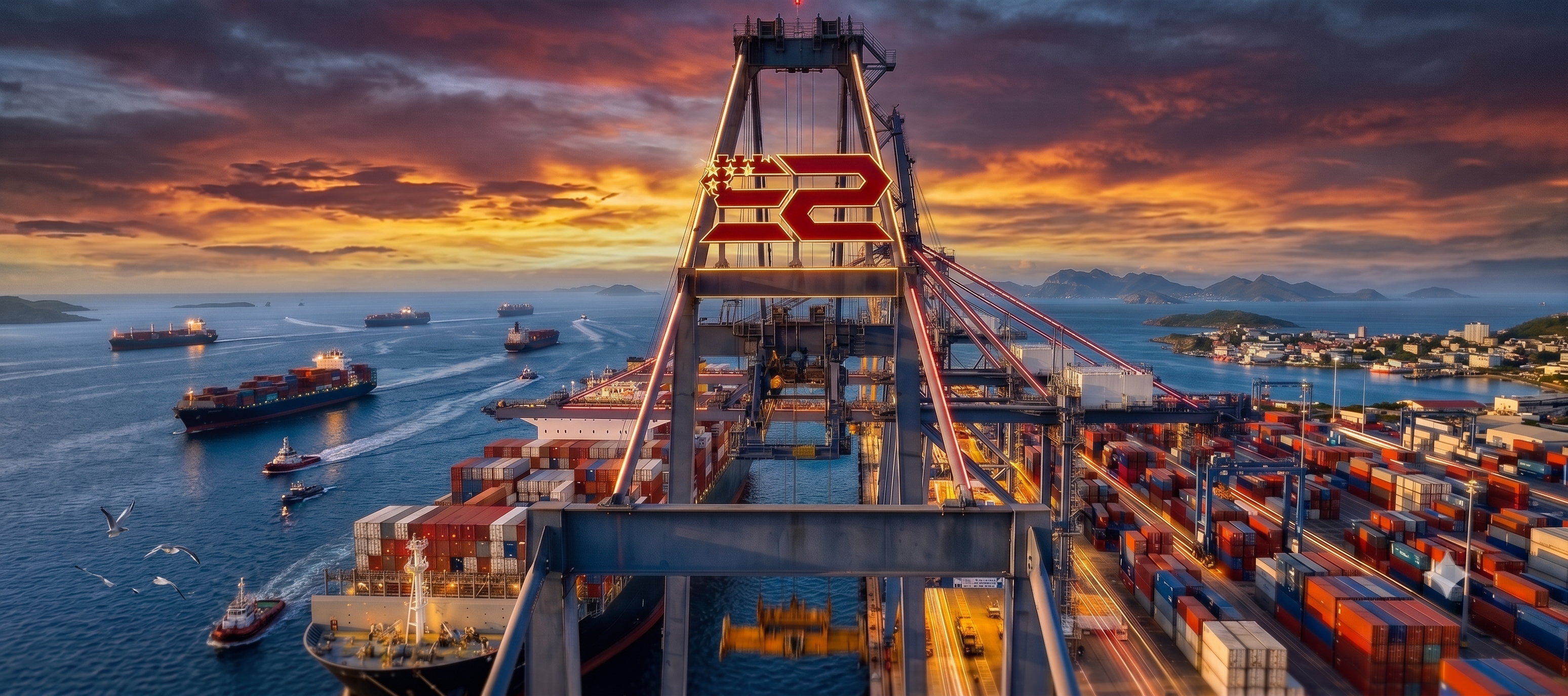 Maritime Shipping Tugboat